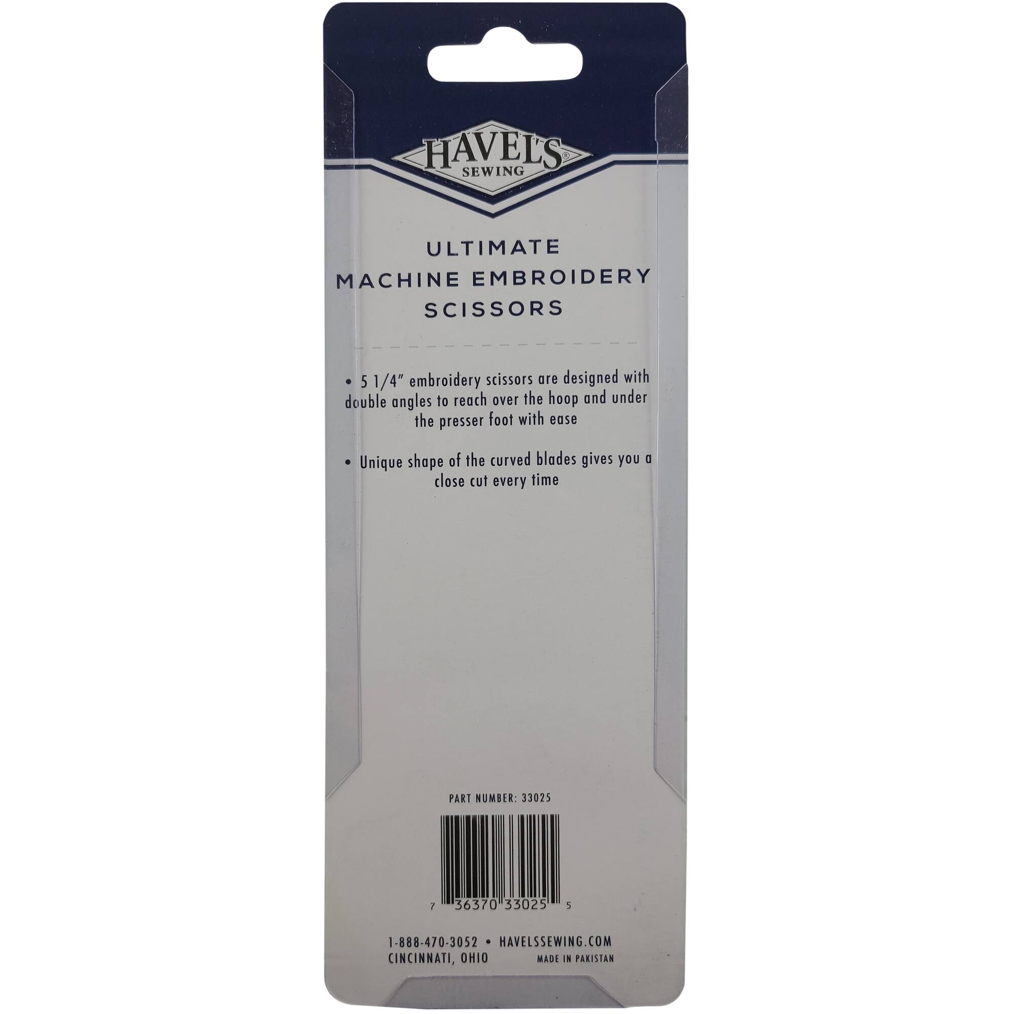 Havel's™ 5.25" Ultimate Angled Machine Embroidery Scissors